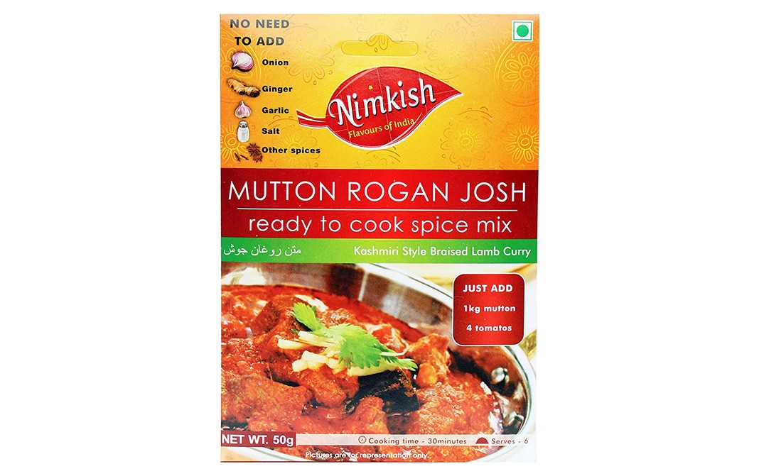 Nimkish Mutton Rogan Josh Masala   Box  50 grams